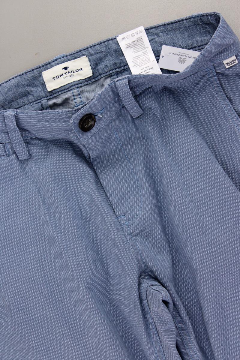 Tom Tailor Chinohose für Herren Gr. W30/L32 blau aus Baumwolle