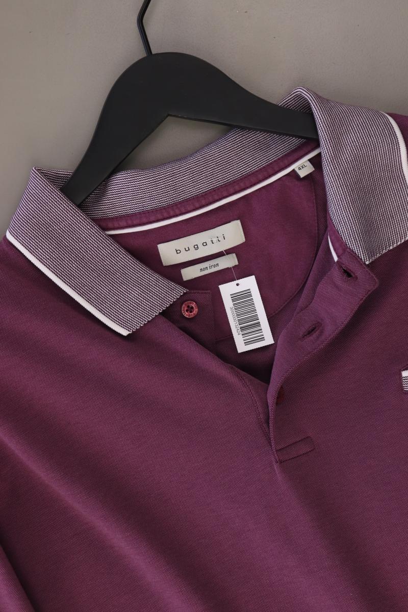 Bugatti Shirt Größe 4XL für Herren Gr. XXXL Kurzarm rot aus Baumwolle