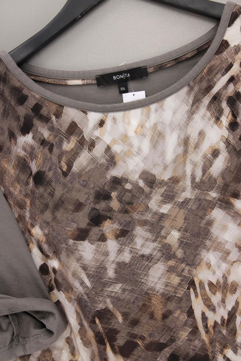 Bonita Kurzarmbluse Gr. XXL grau aus Polyester