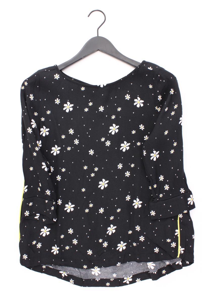 Street One Classic Bluse Gr. 38 mit Blumenmuster 3/4 Ärmel schwarz aus Viskose