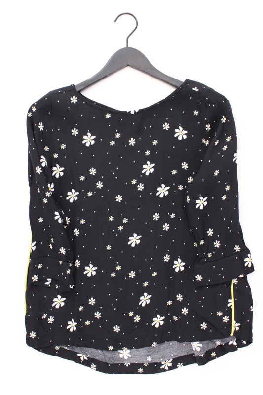 Street One Classic Bluse Gr. 38 mit Blumenmuster 3/4 Ärmel schwarz aus Viskose