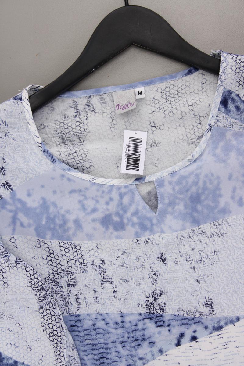Liberty Classic Bluse Gr. M 3/4 Ärmel blau aus Viskose