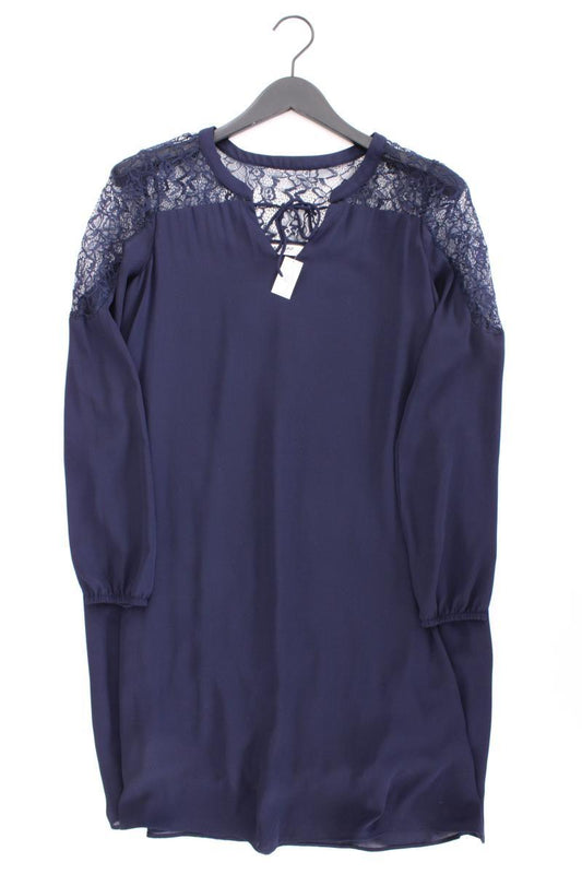 NAF NAF Langarmkleid Gr. M blau aus Polyester