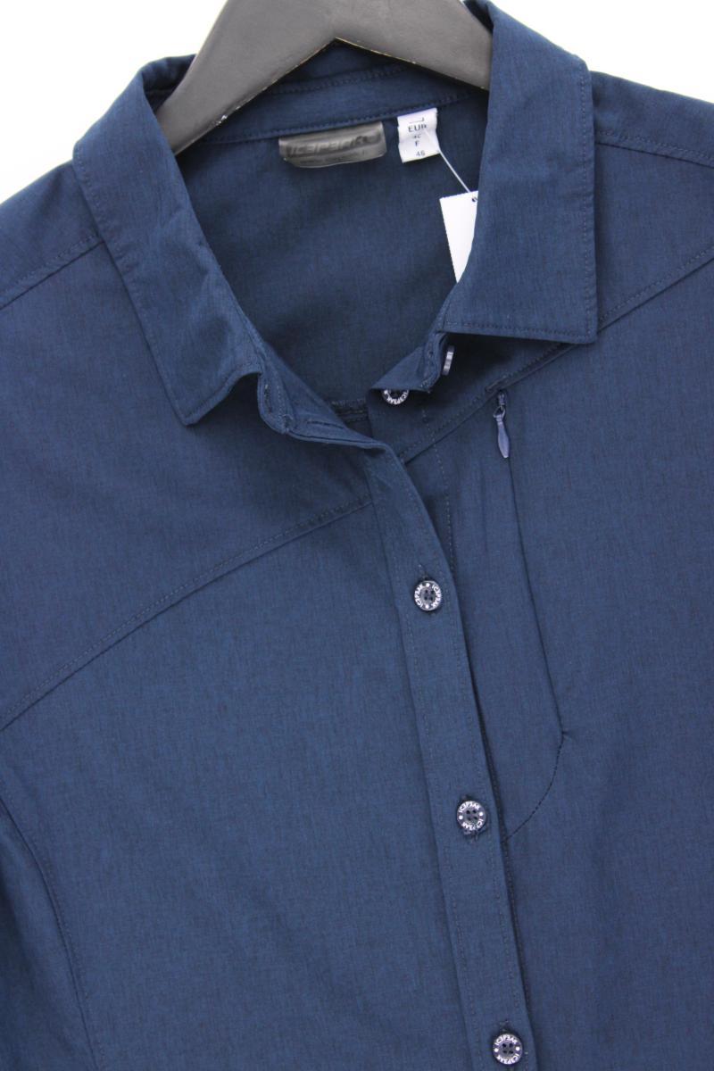 Icepeak Kurzarmbluse Gr. 40 blau aus Polyester