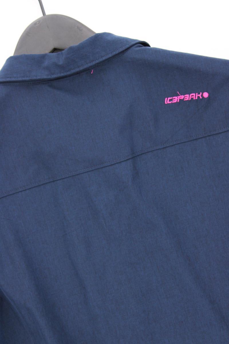 Icepeak Kurzarmbluse Gr. 40 blau aus Polyester