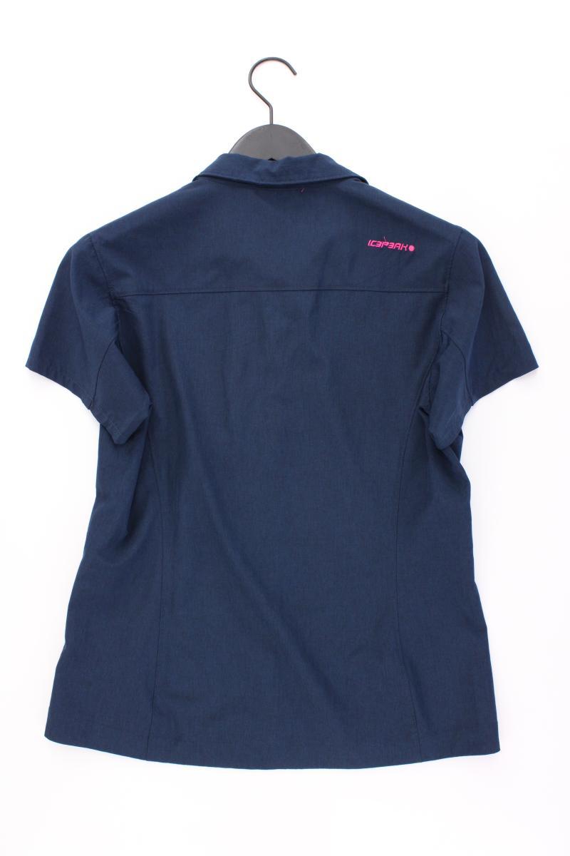 Icepeak Kurzarmbluse Gr. 40 blau aus Polyester