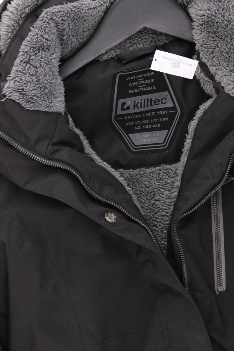 Killtec Wintermantel Gr. 38 schwarz aus Polyester
