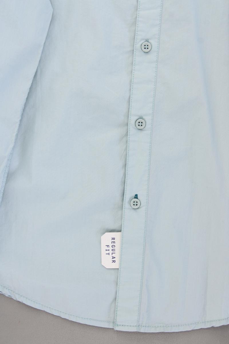 edc by Esprit Langarmhemd für Herren Gr. M neu mit Etikett blau aus Baumwolle