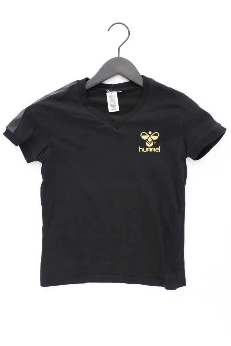 hummel Cropped Shirt Gr. XS Kurzarm schwarz aus Baumwolle