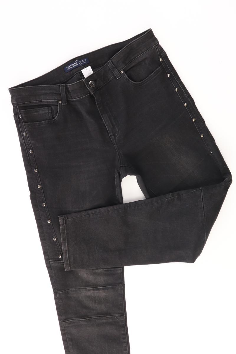 Zara Skinny Jeans Gr. 42 mit Nieten schwarz