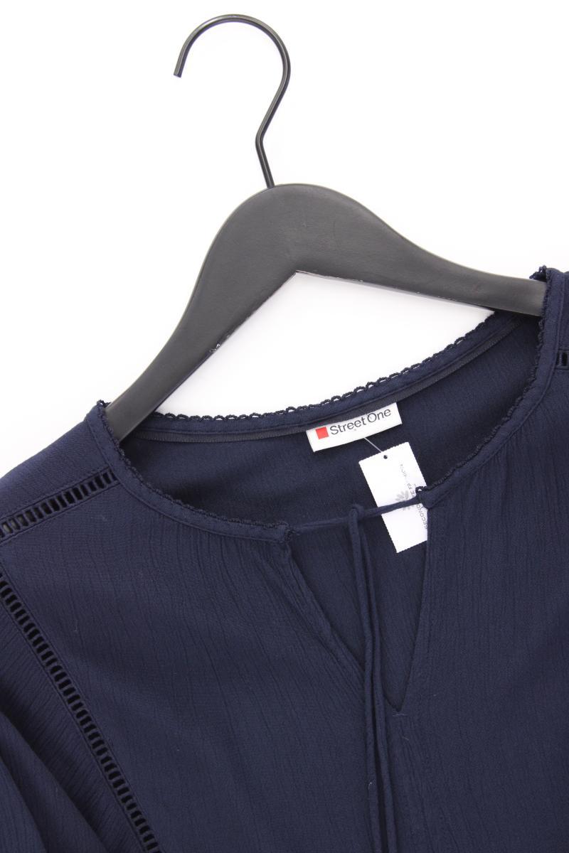 Street One Classic Bluse Gr. 34 3/4 Ärmel blau