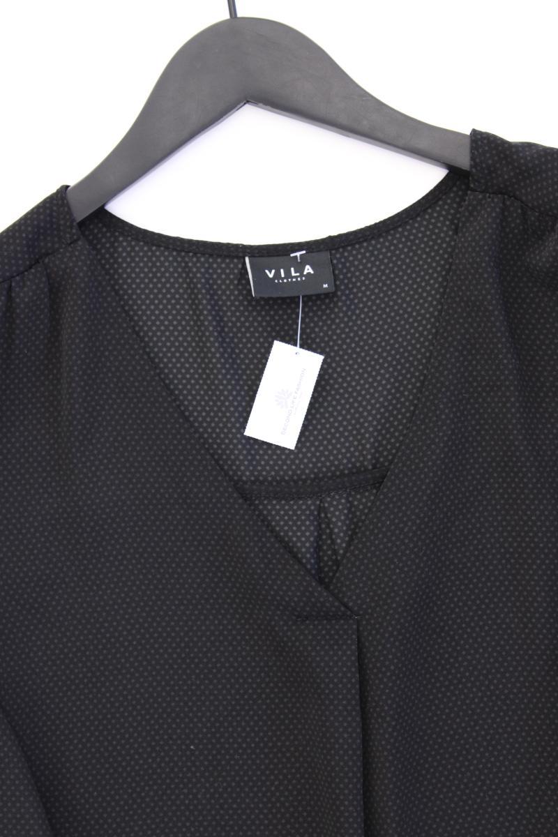 Vila Langarmbluse Gr. M schwarz aus Polyester