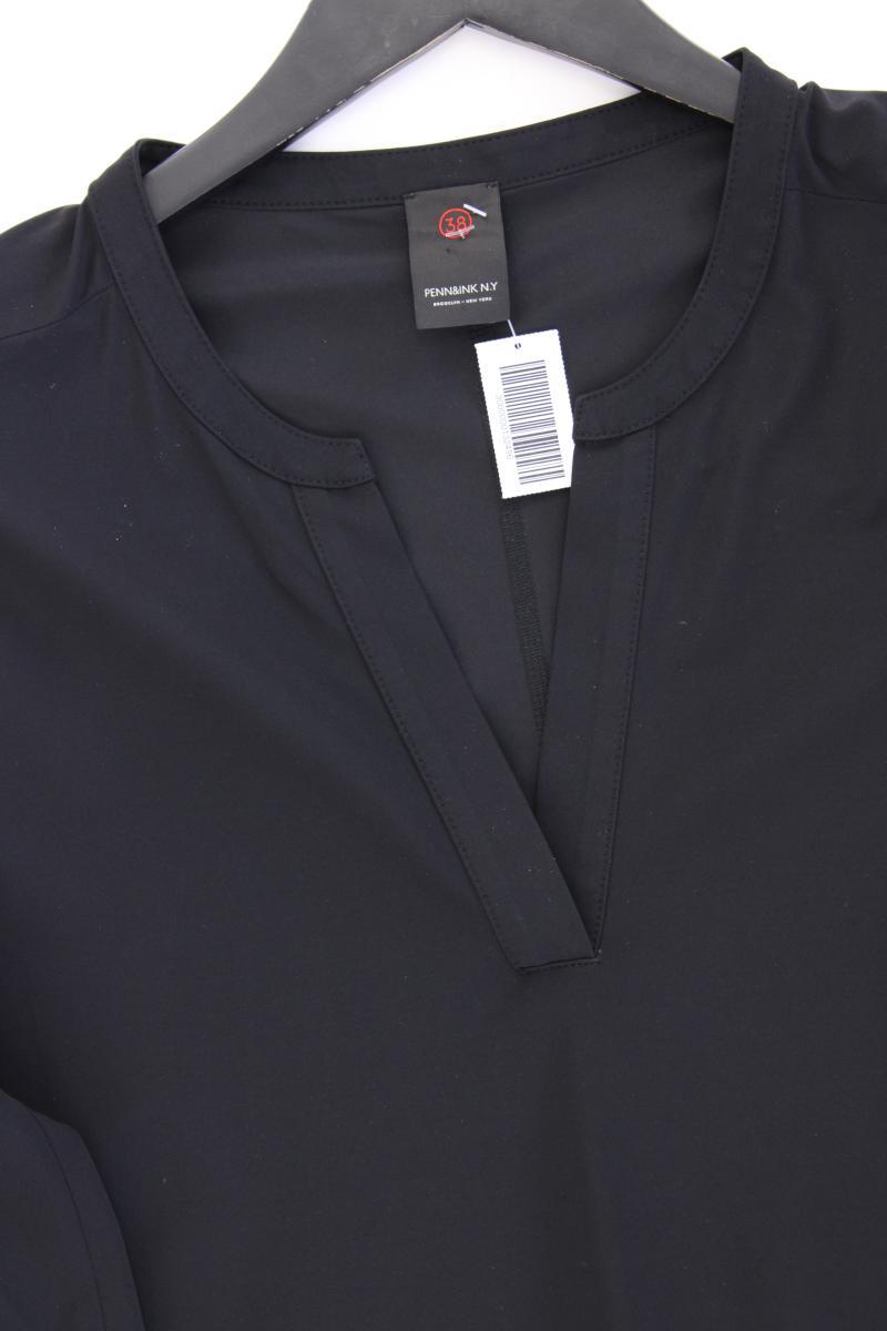 PENN & Ink Midikleid Gr. 38 3/4 Ärmel schwarz aus Polyamid