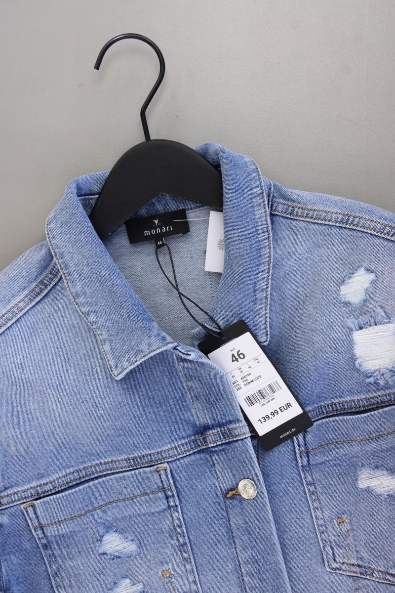 Monari Jeansjacke Gr. 46 neu mit Etikett Neupreis: 139,99€! blau aus Baumwolle