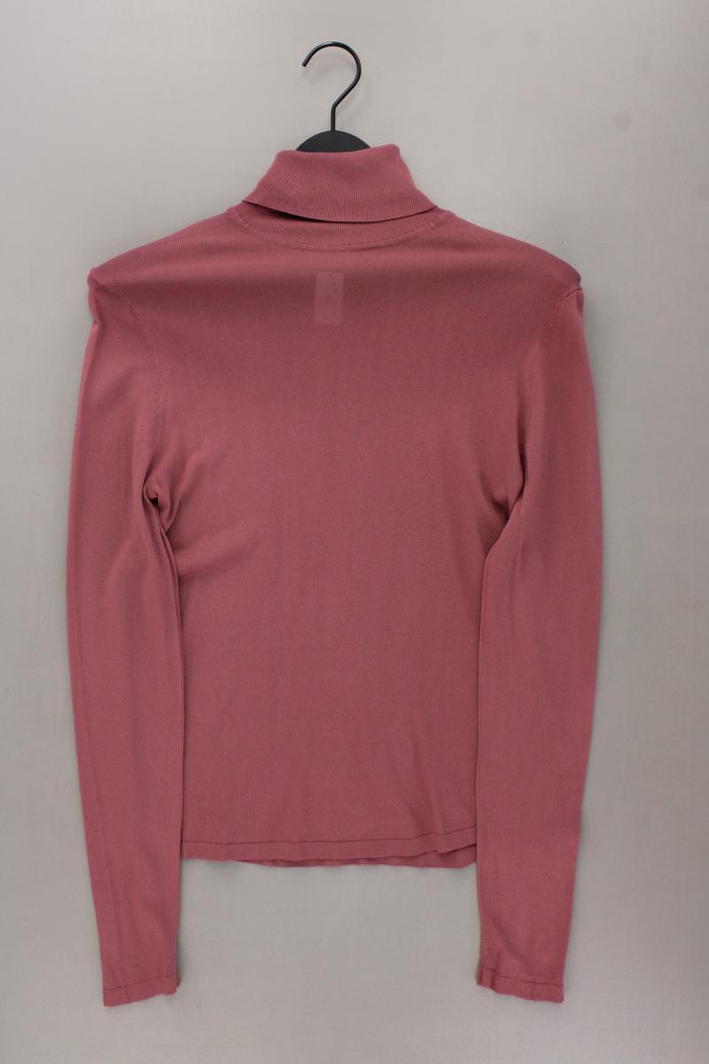 Zara Rollkragenshirt Gr. L neuwertig Langarm rosa aus Viskose