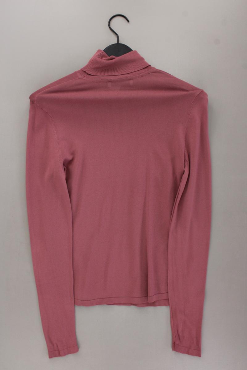 Zara Rollkragenshirt Gr. L neuwertig Langarm rosa aus Viskose