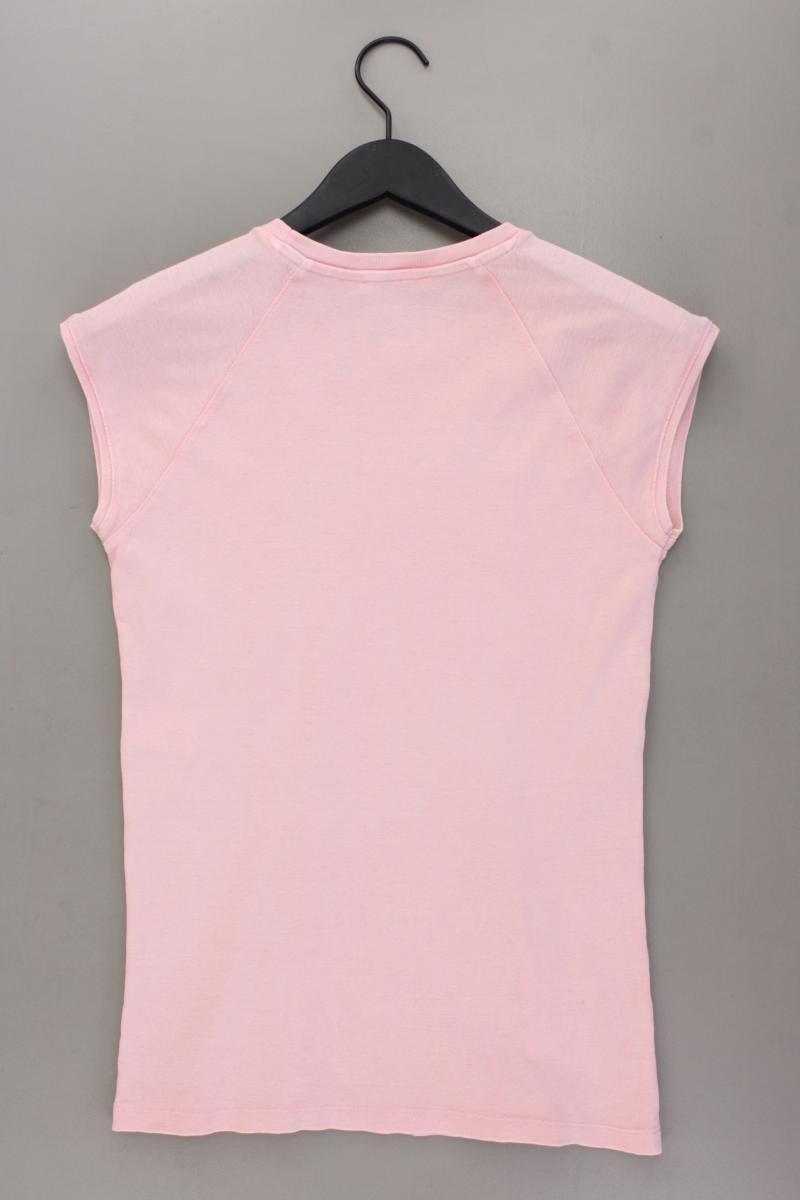 Zara T-Shirt Gr. L Kurzarm rosa aus Baumwolle