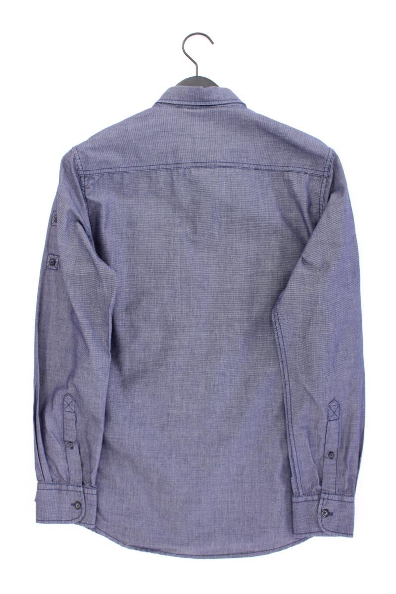 Engbers Langarmhemd für Herren Gr. Hemdgröße 39/40 blau aus Baumwolle
