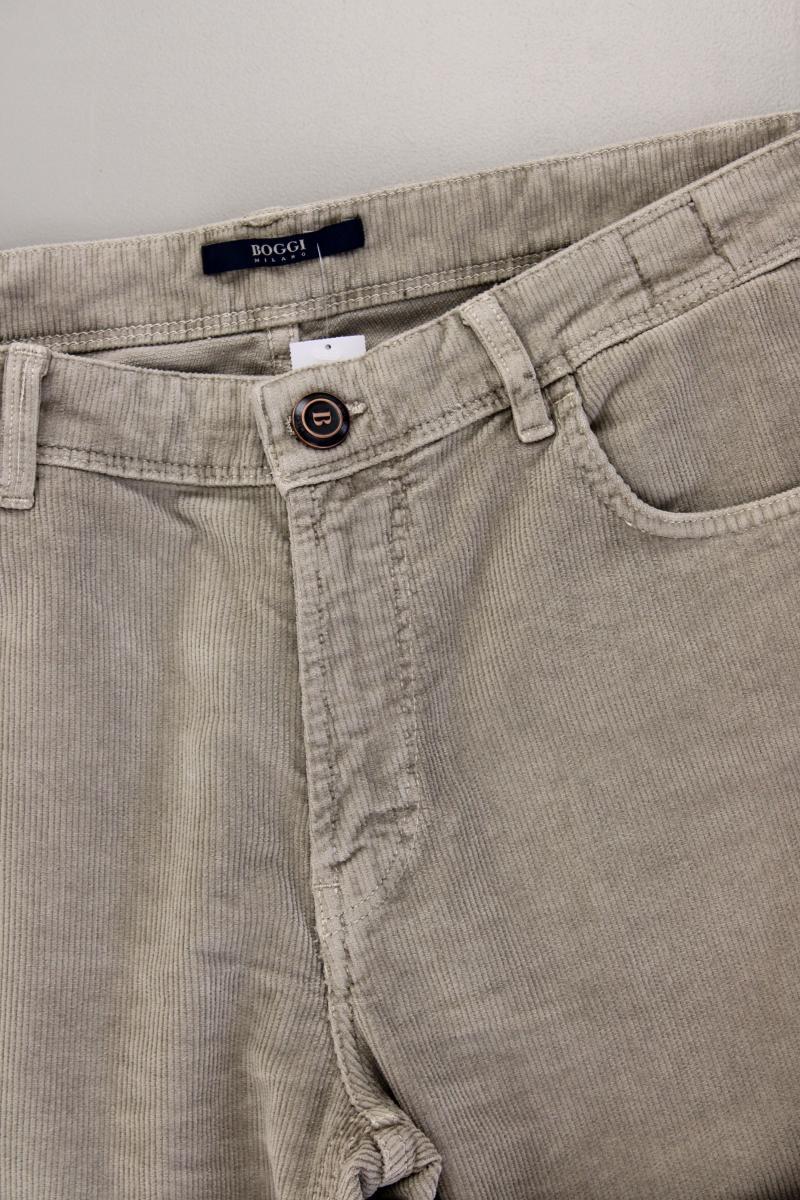 Boggi Cordhose für Herren Gr. W34 Modell Claude braun aus Baumwolle