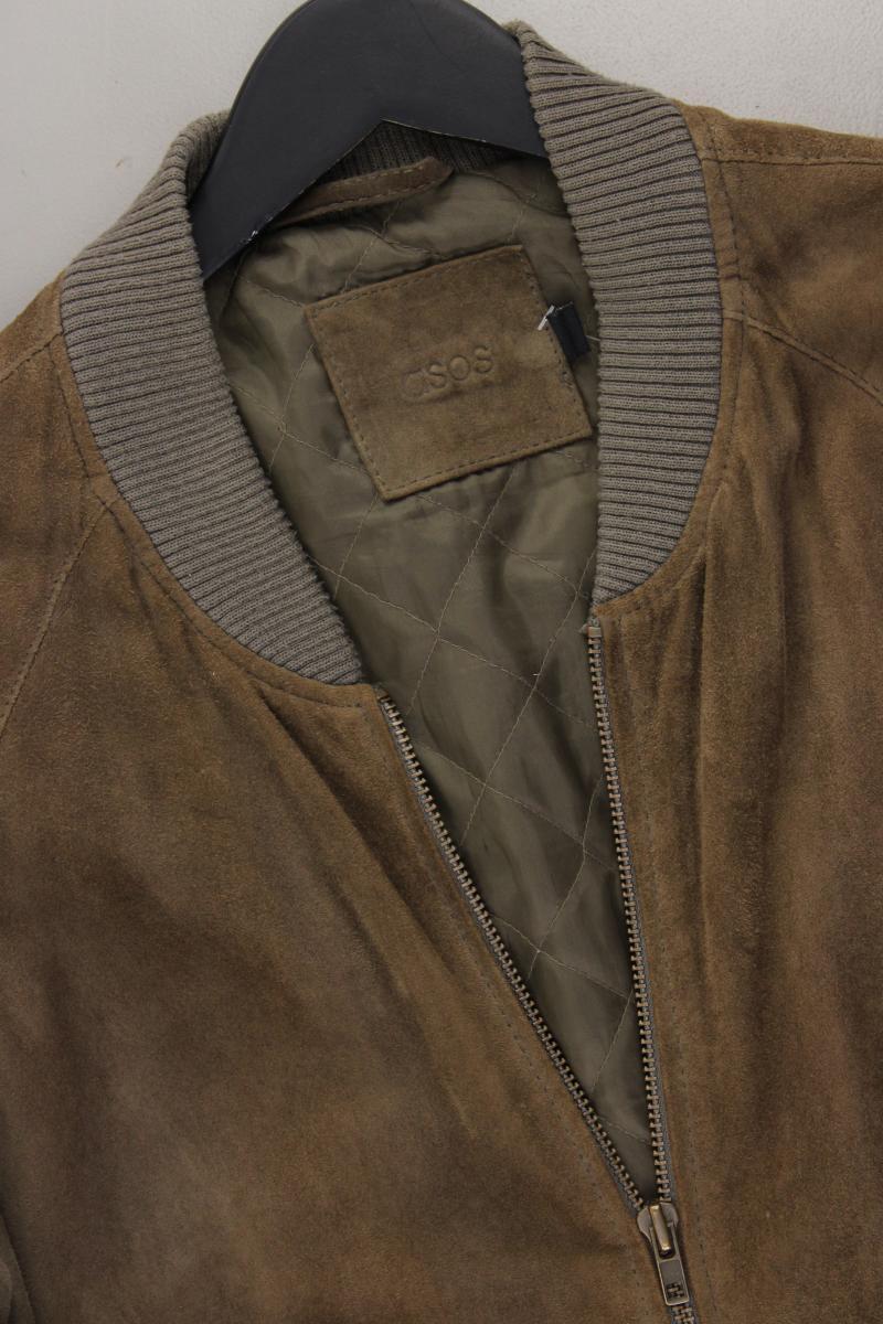 Asos Lederjacke für Herren Gr. L braun