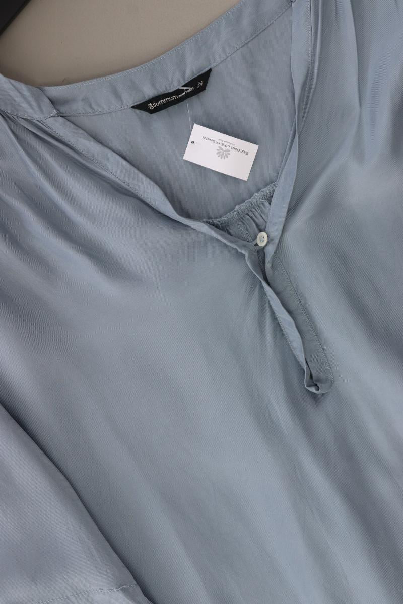 Summum Blusenkleid Gr. 34 3/4 Ärmel blau aus Cupro