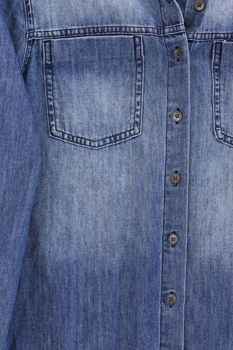 Street One Jeansbluse Gr. 38 Langarm blau aus Baumwolle