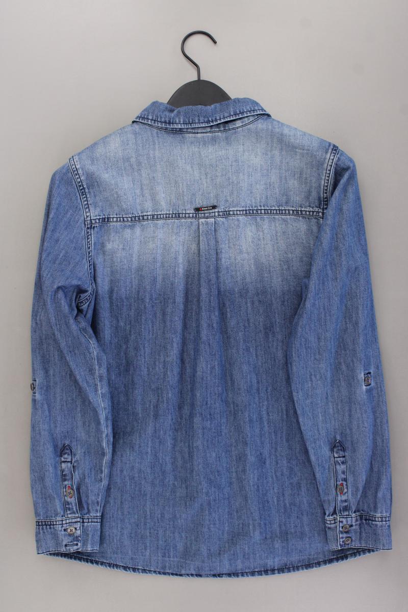 Street One Jeansbluse Gr. 38 Langarm blau aus Baumwolle