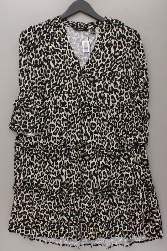 Vero Moda Bluse Gr. M mit Tierdruck 3/4 Ärmel braun aus Viskose