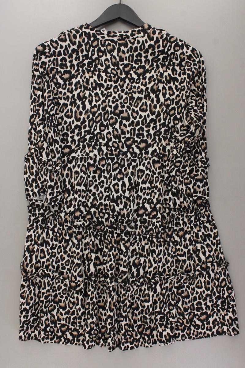 Vero Moda Bluse Gr. M mit Tierdruck 3/4 Ärmel braun aus Viskose