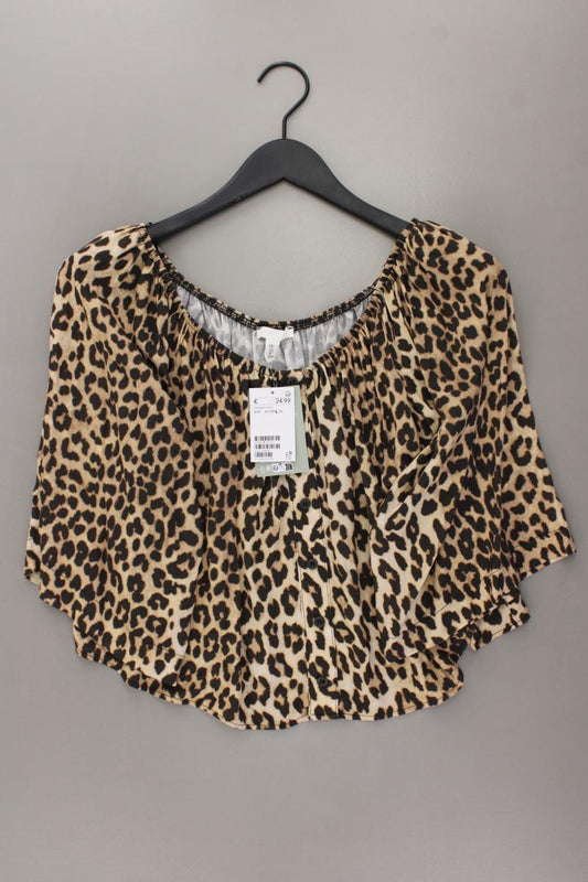 H&M Crop Bluse Gr. L mit Tierdruck neu mit Etikett Neupreis: 24,99€! 3/4 Ärmel
