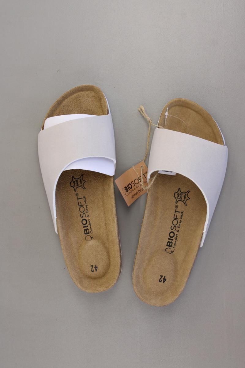 Biosoft Sandalen Gr. 42 neu mit Etikett grau aus Kunstleder