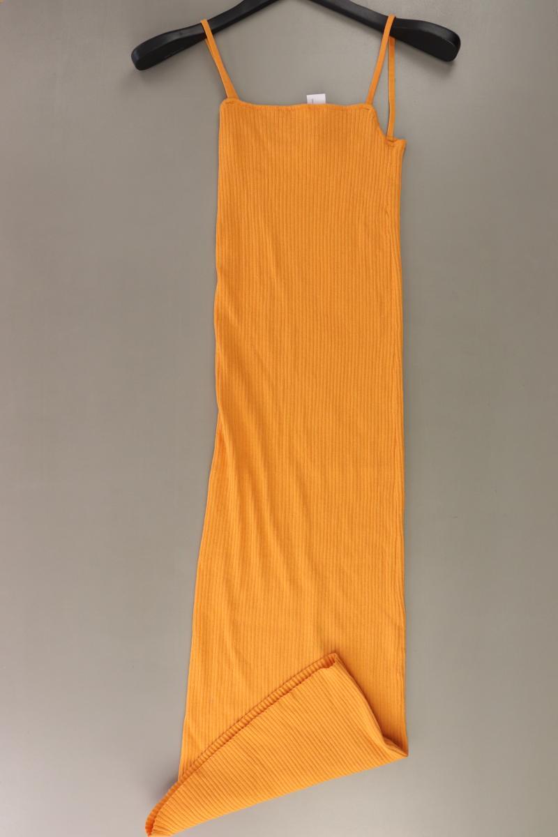 Zara Schlauchkleid Gr. S Träger orange aus Viskose