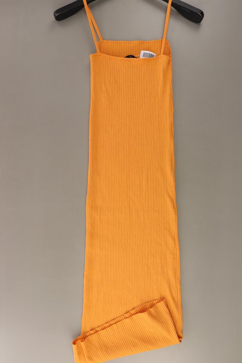 Zara Schlauchkleid Gr. S Träger orange aus Viskose