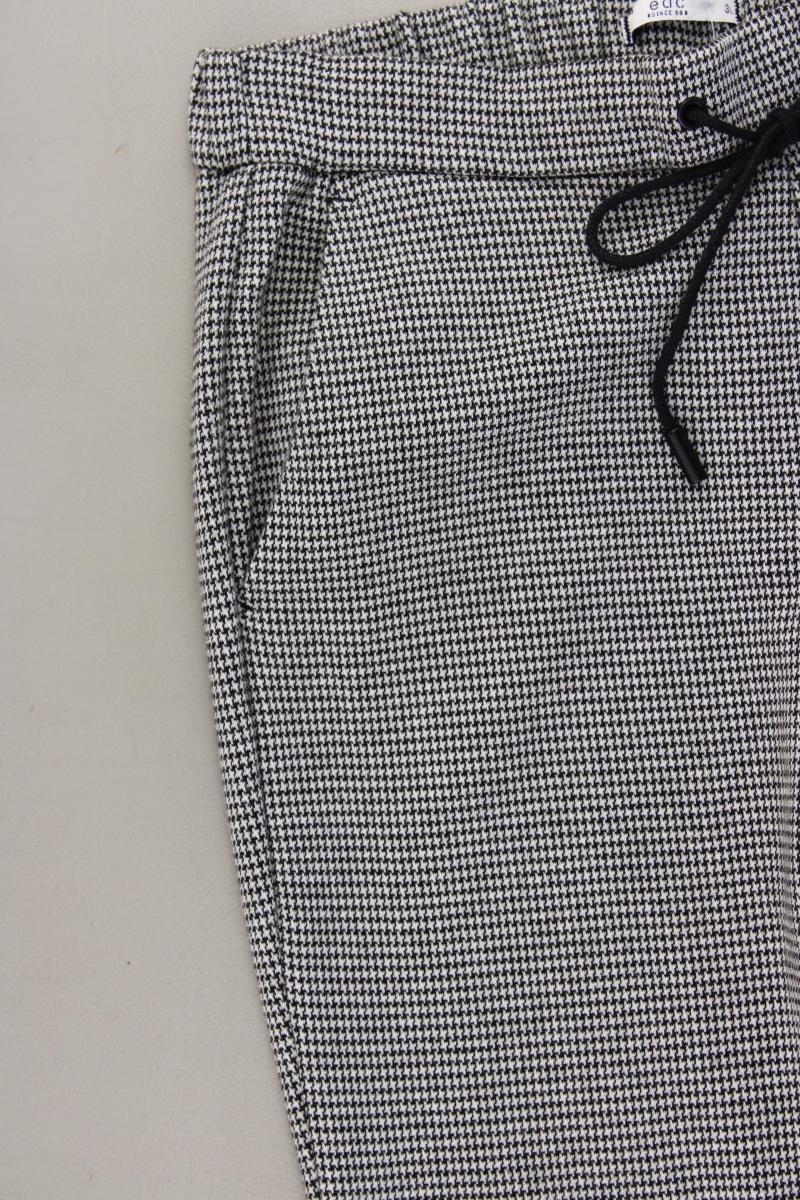 edc by Esprit Stoffhose Gr. 36/L28 hahnentritt grau aus Polyester
