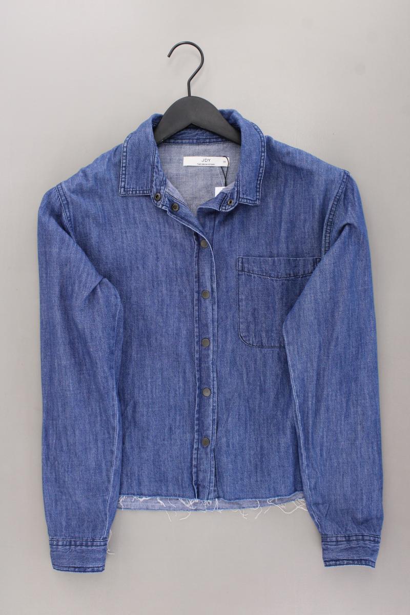 Jacqueline de Yong Jeansbluse Gr. 38 Langarm blau aus Baumwolle