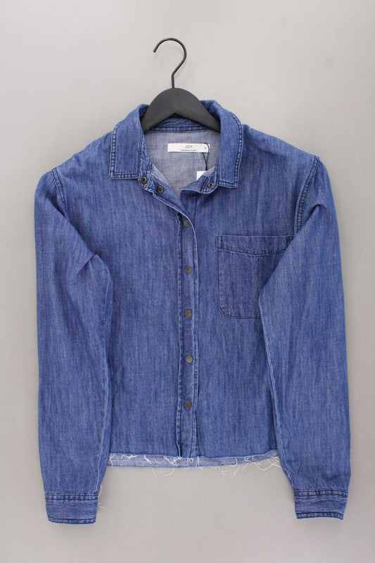 Jacqueline de Yong Jeansbluse Gr. 38 Langarm blau aus Baumwolle