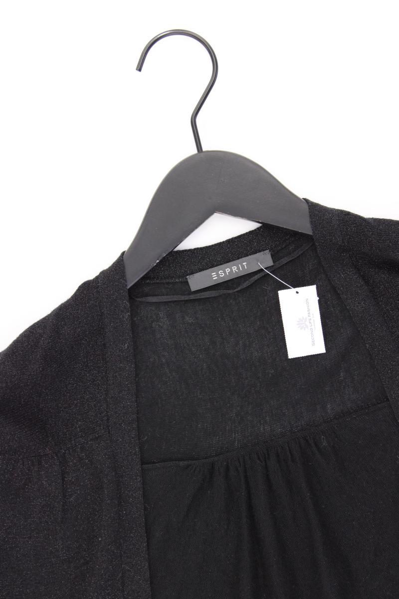 Esprit Bolero Jäckchen Gr. M Kurzarm mit Glitzer schwarz aus Viskose