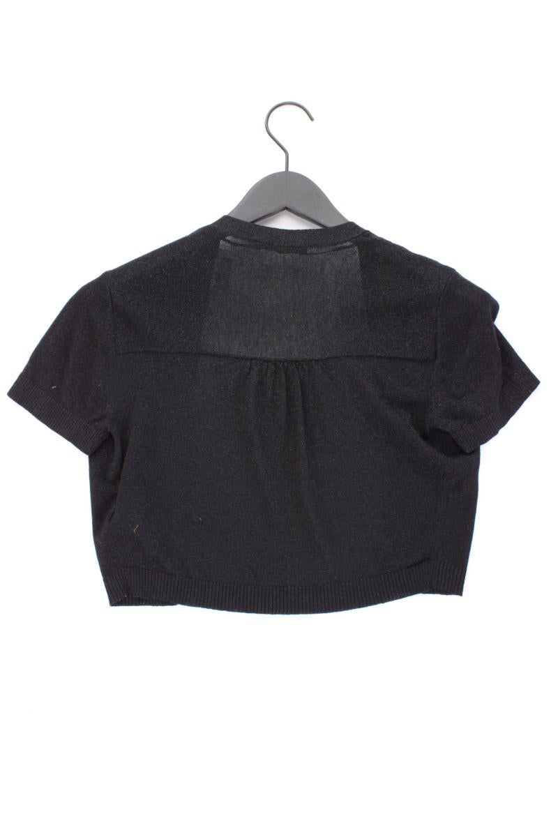 Esprit Bolero Jäckchen Gr. M Kurzarm mit Glitzer schwarz aus Viskose