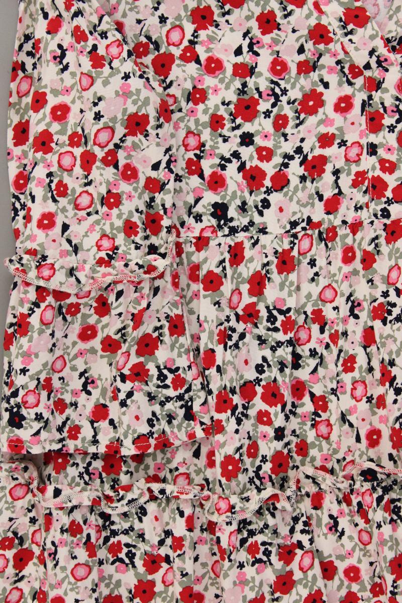 Vero Moda Sommerkleid Gr. M mit Blumenmuster 3/4 Ärmel rot aus Viskose