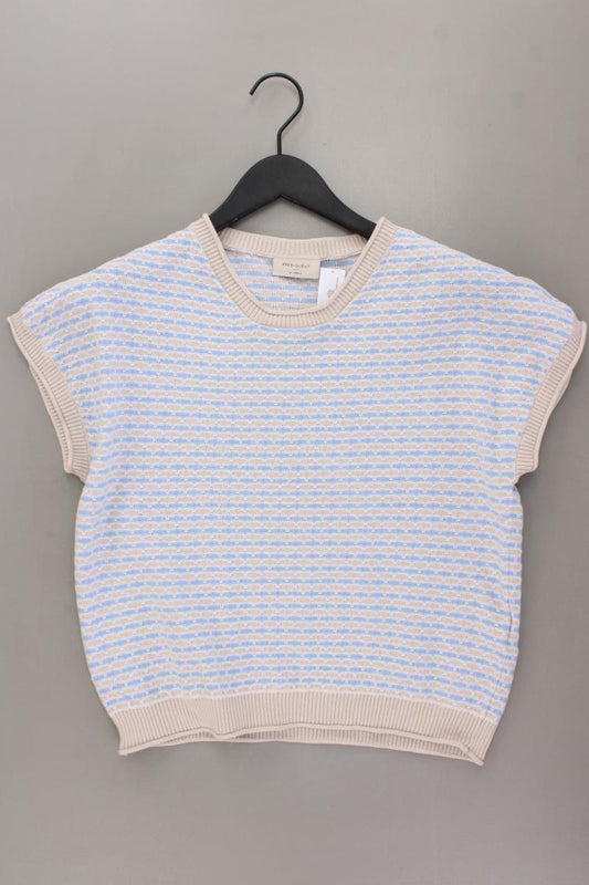 Free/Quent Strickshirt Gr. XS Kurzarm blau aus Baumwolle