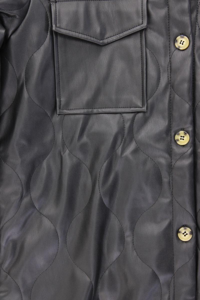 Vero Moda Steppjacke Lederoptik Gr. XS neuwertig schwarz aus Polyester
