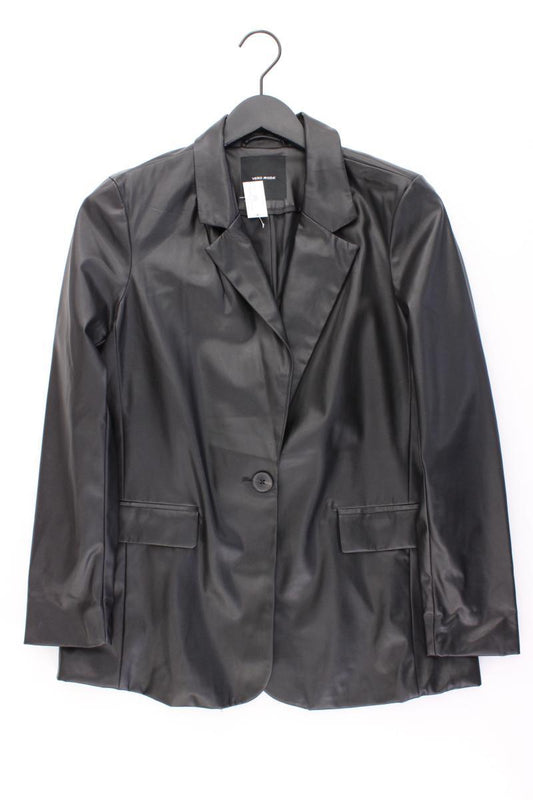 Vero Moda Kunstlederblazer Gr. M schwarz aus Polyester
