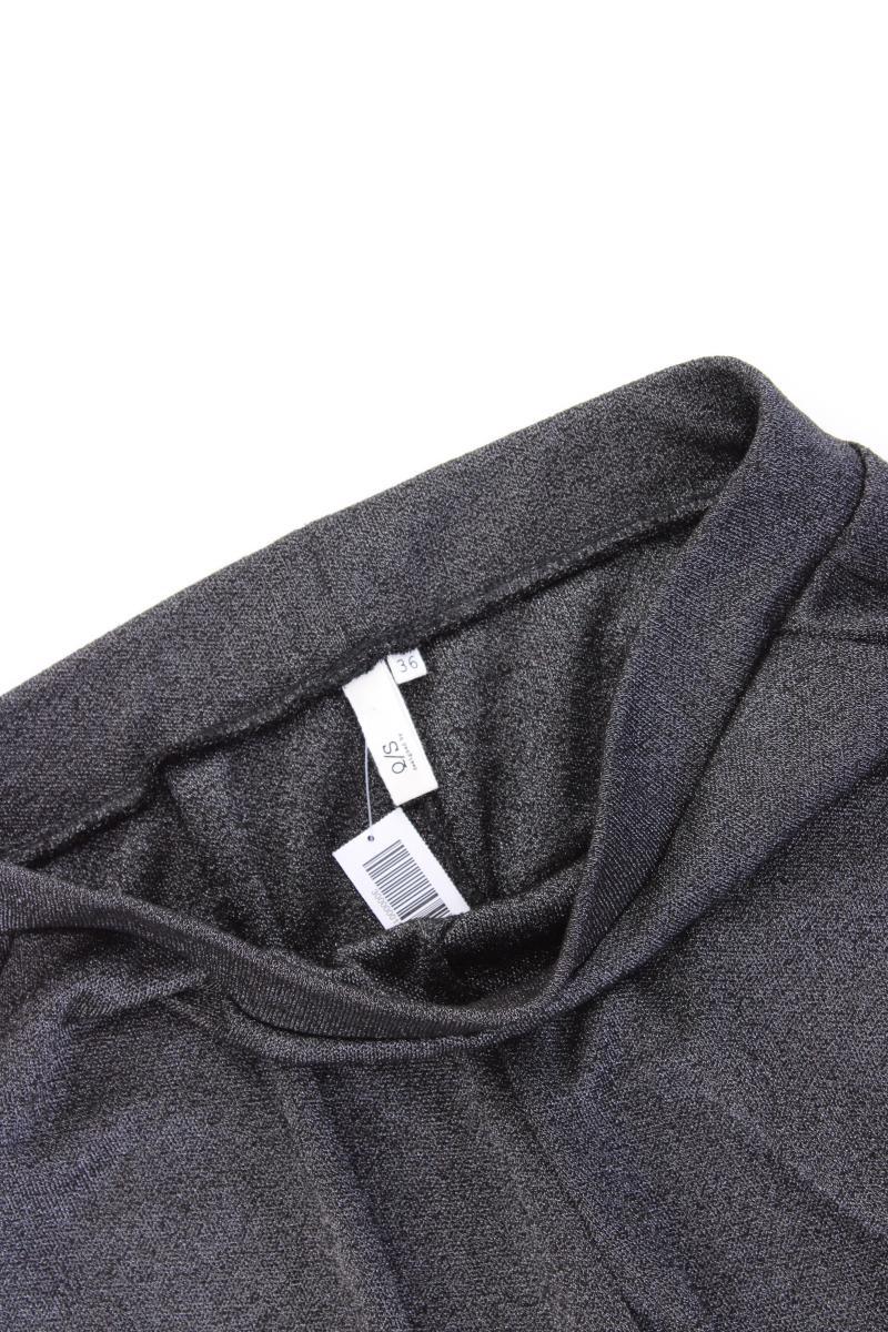 QS by s.Oliver 7/8 Hose Gr. 36 mit Glitzer silber aus Viskose