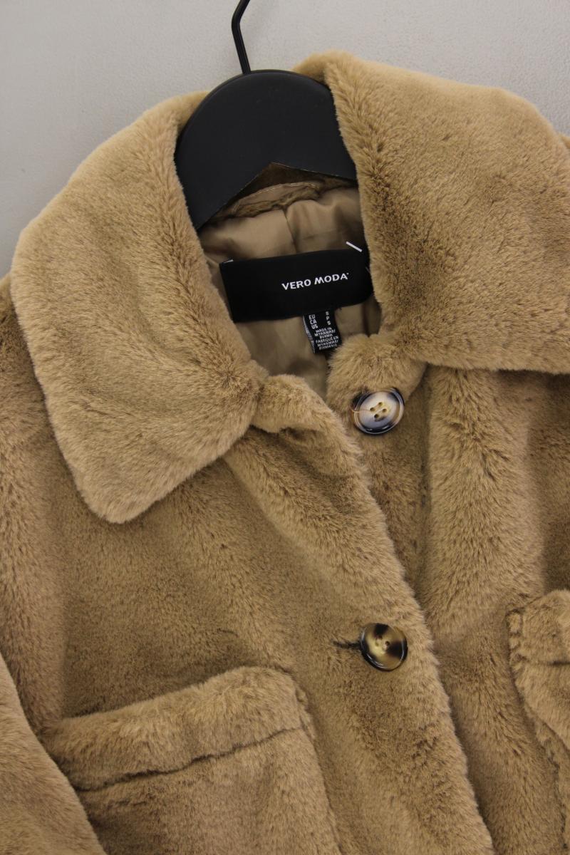 Vero Moda Teddyjacke Gr. S braun aus Polyester
