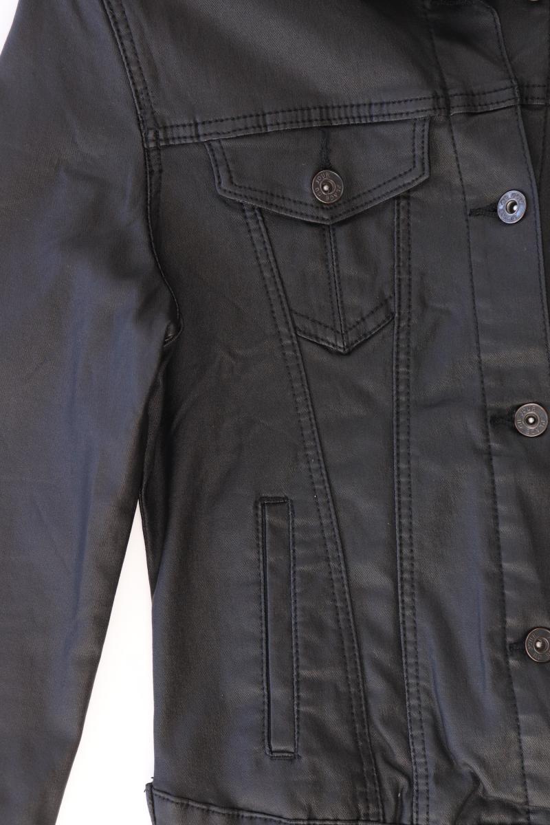Place du Jour Übergangsjacke Gr. 40 schwarz aus Baumwolle