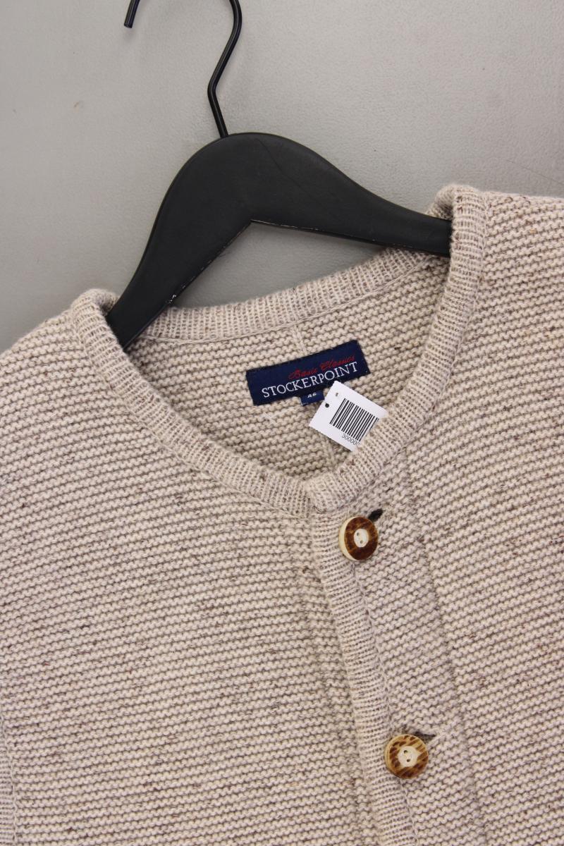 Stockerpoint Strickweste Trachtenweste für Herren Gr. 46 neuwertig creme