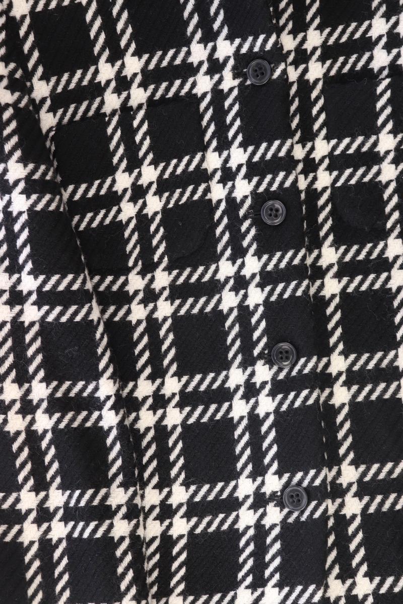 Verse Wolljacke Gr. 36 geometrisches Muster schwarz aus Schurwolle