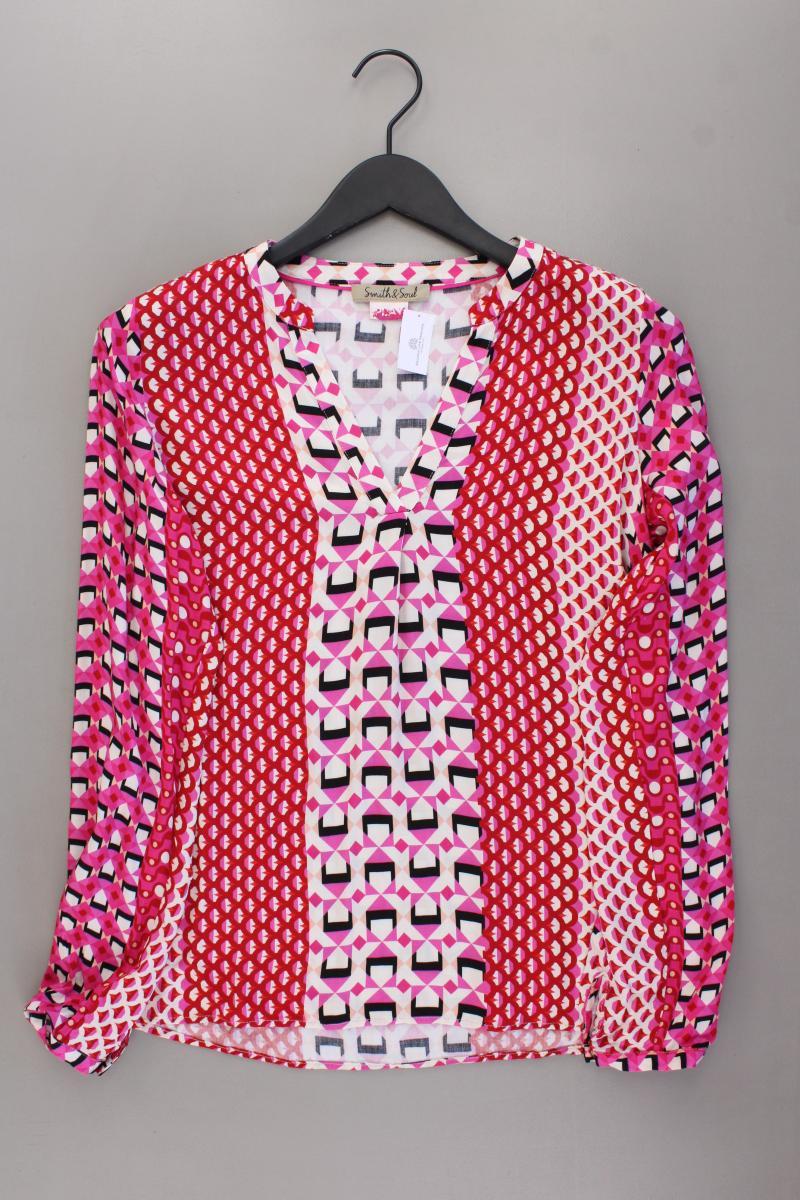 Smith & Soul Langarmbluse Gr. 38 geometrisches Muster pink