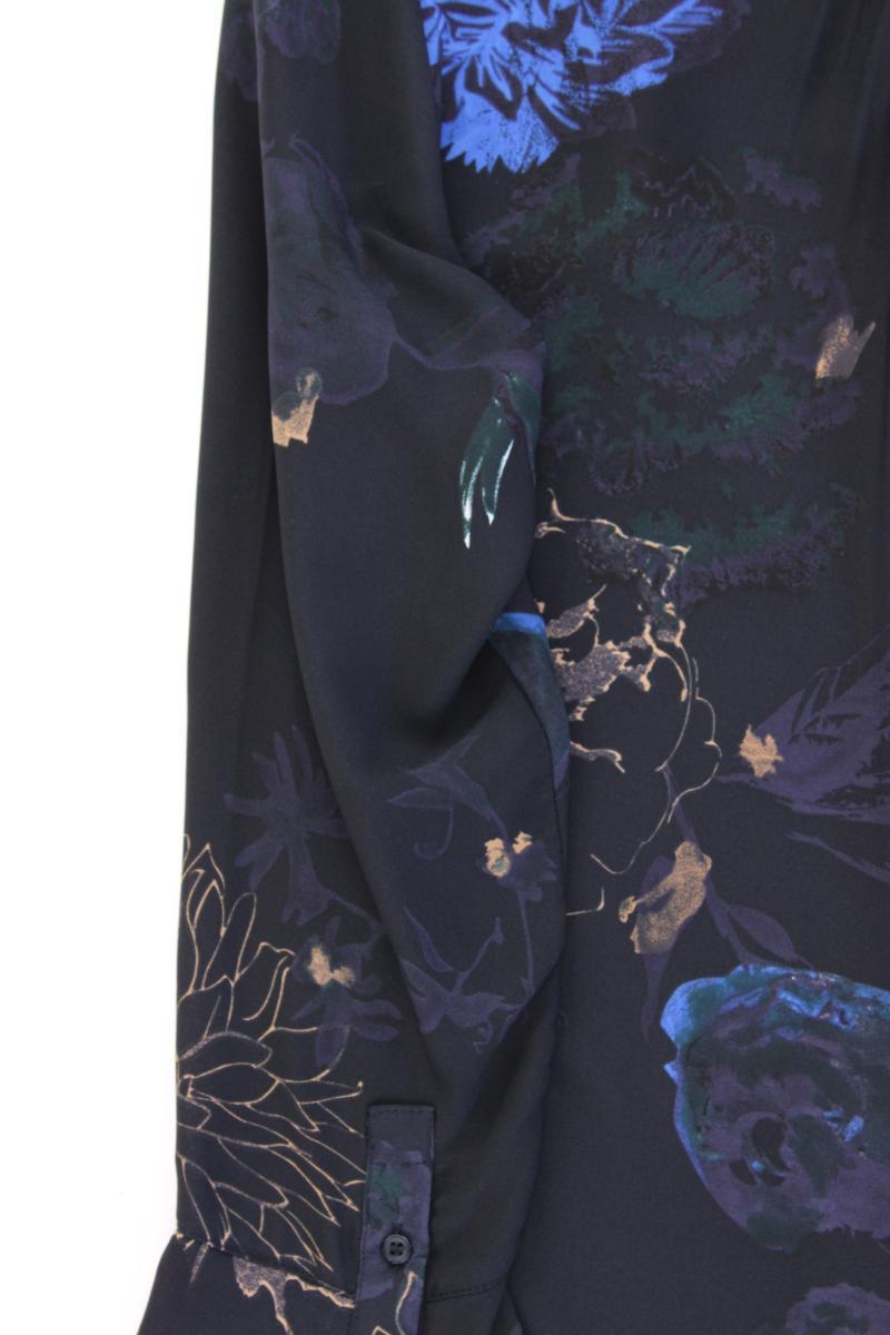 Carolina Belle Bluse Gr. S mit Blumenmuster Langarm blau