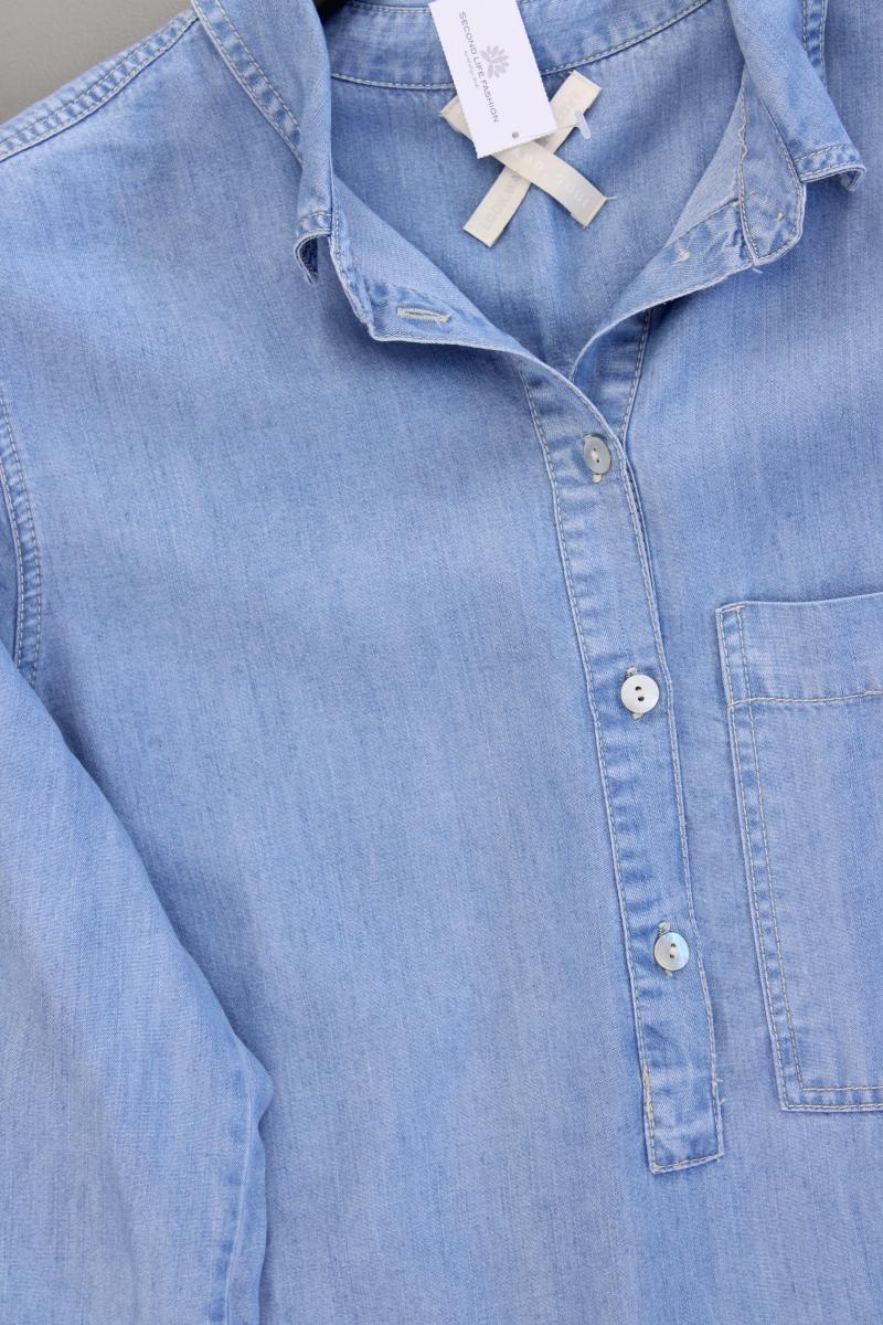 Smith & Soul Midikleid Gr. S neuwertig 3/4 Ärmel blau aus Lyocell